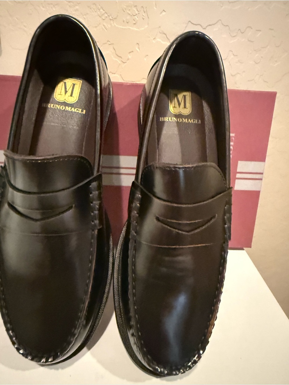M Line By Bruno Magli Mello Brown Loafer Men's size 8 NWT